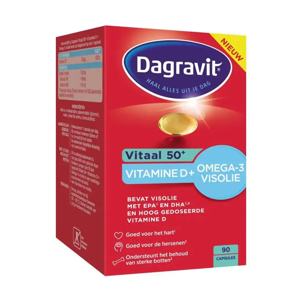 Dagravit Vitaal 50+ omega/vitamine D 90 capsules