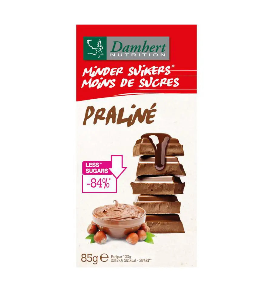 Damhert Chocoladetablet praline 85 gram