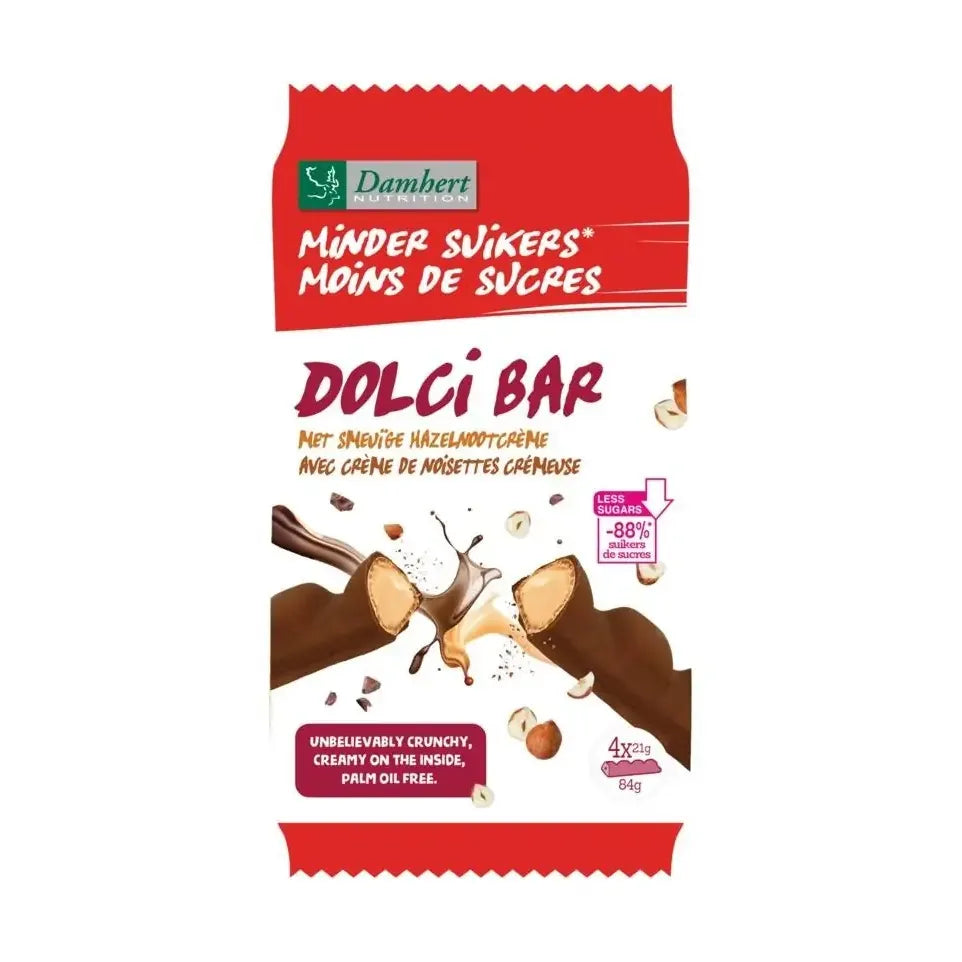 Damhert Dolci bar minder suikers 84 gram