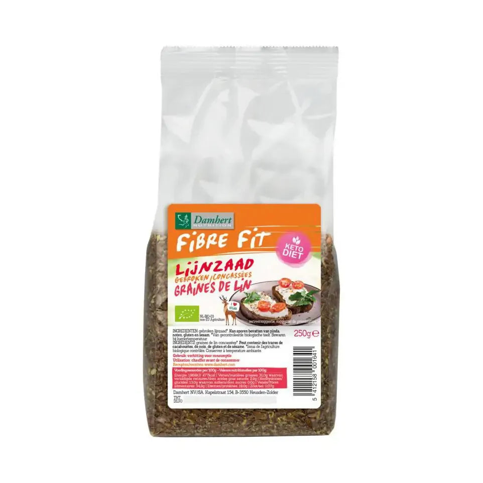 Damhert Gebroken lijnzaad 250 gram