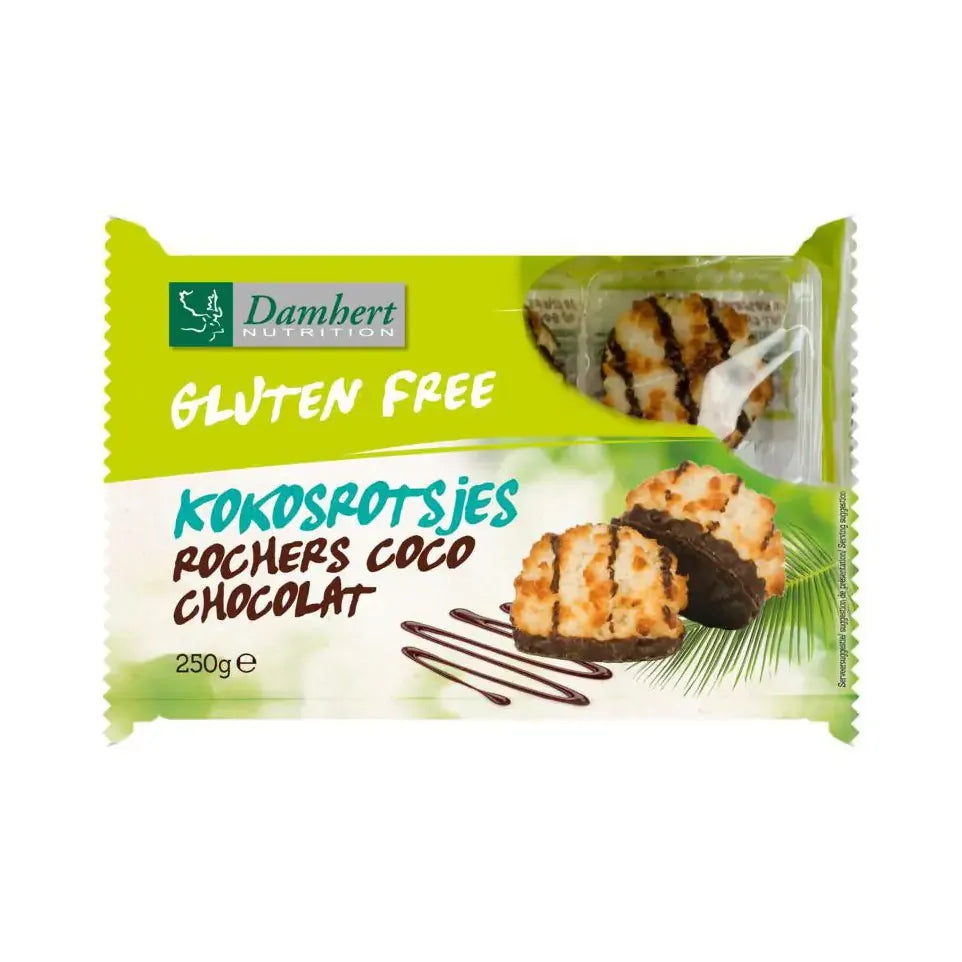 Damhert Kokosrotsen chocolade 250 gram