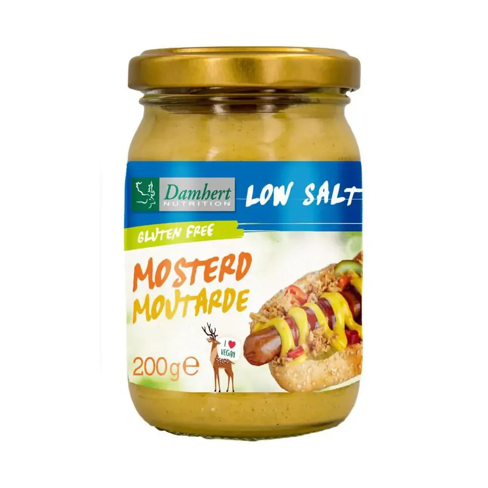 Damhert Mosterd natriumarm 200 gram