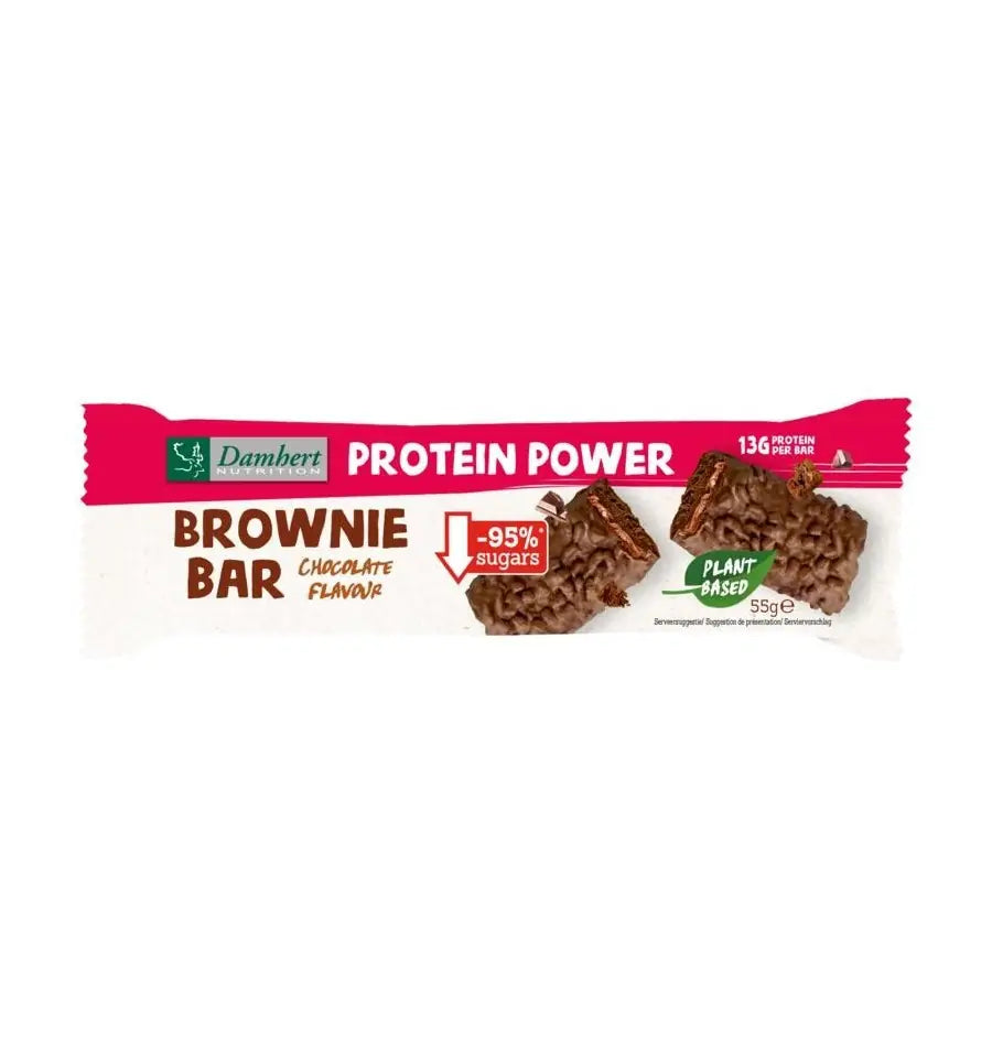 Damhert Protein brownie bar glutenvrij 55 gram