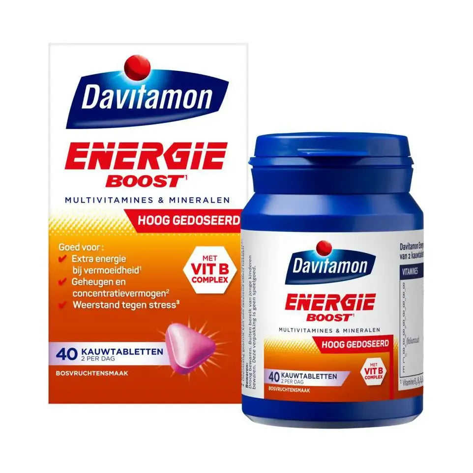 Davitamon Extra energie bosvruchten 40 kauwtabletten