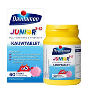 Davitamon Junior 3+ framboos 60 kauwtabletten