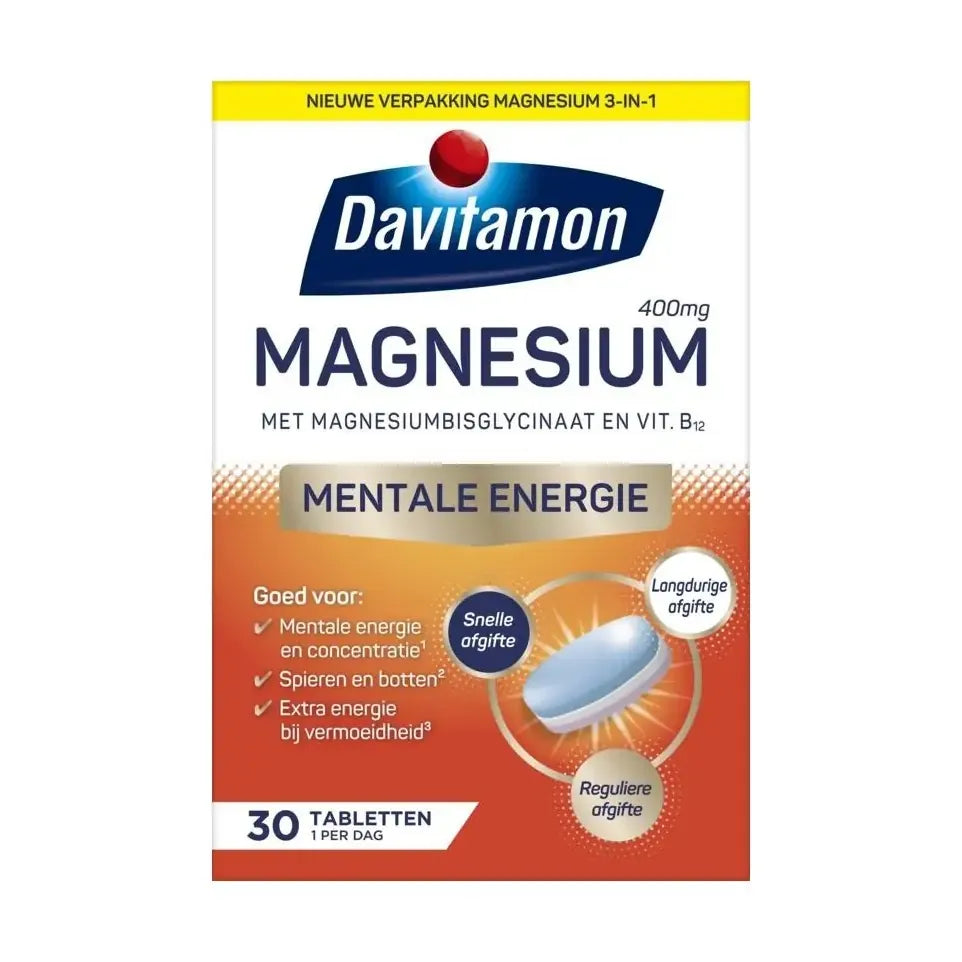 Davitamon Magnesium 3-in-1 30 tabletten