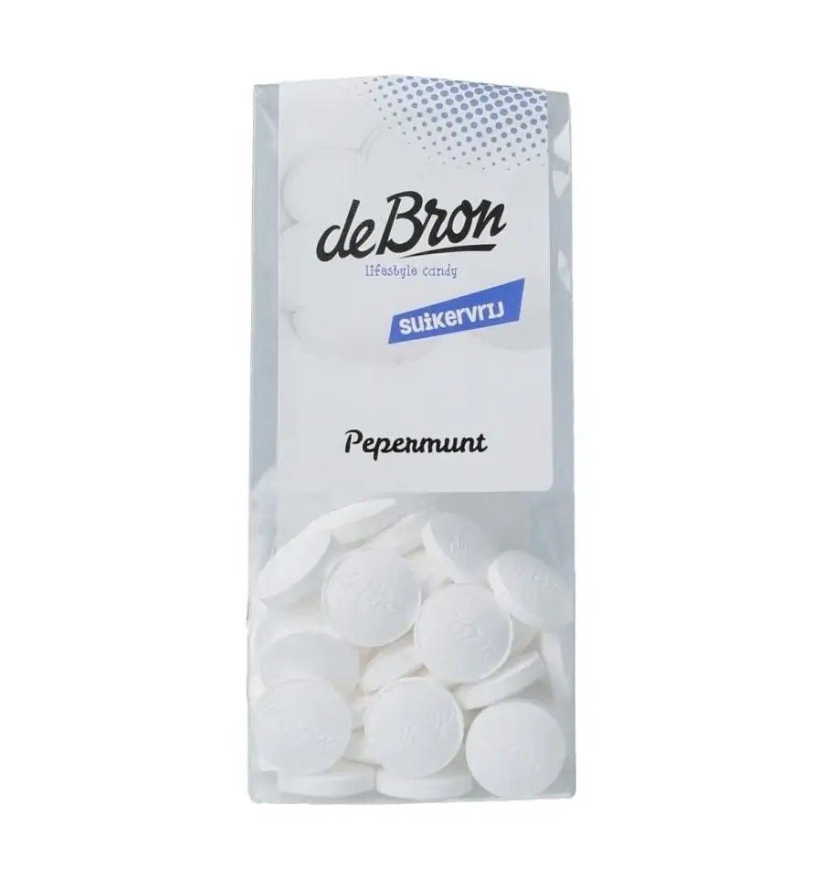 De Bron Pepermunt suikervrij 80 gram