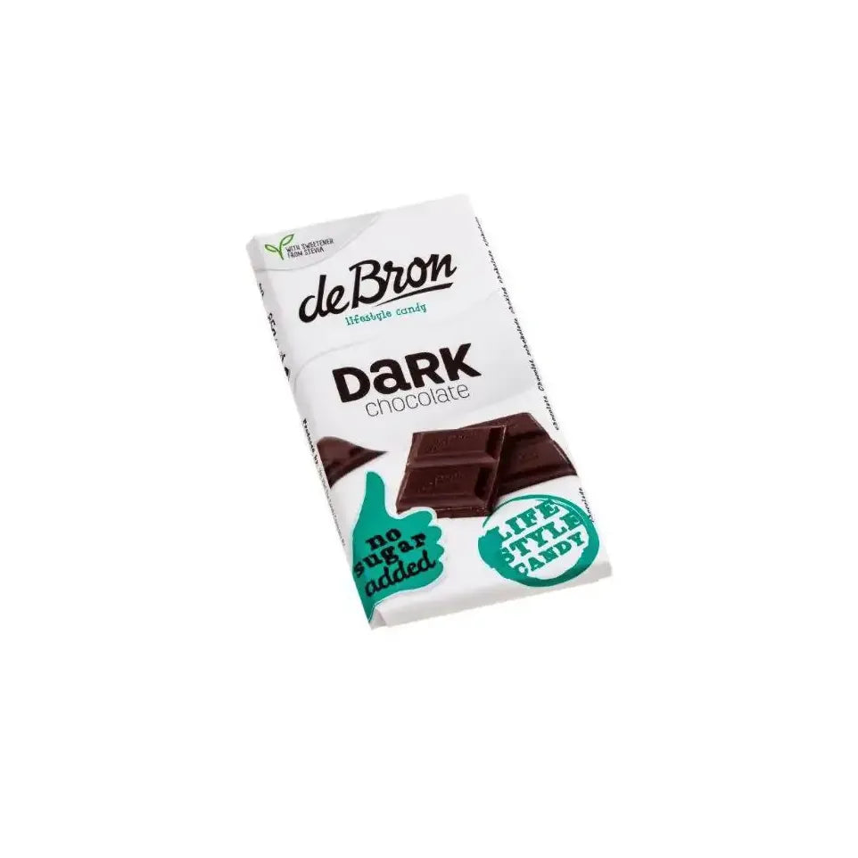 De Bron Tablet dark stevia 85 gram