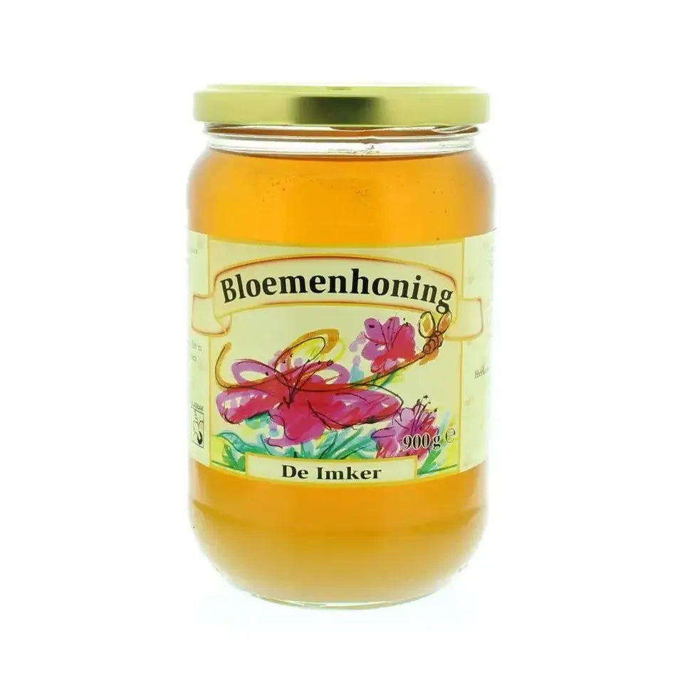De Imker Bloemenhoning vloeibaar 900 gram