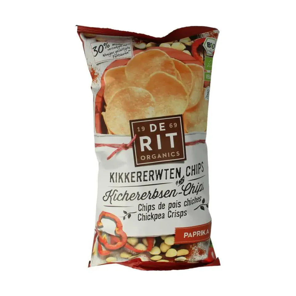 De Rit Kikkererwtenchips paprika 75 gram