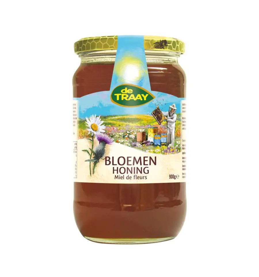 De Traay Bloemenhoning vloeibaar 900 gram