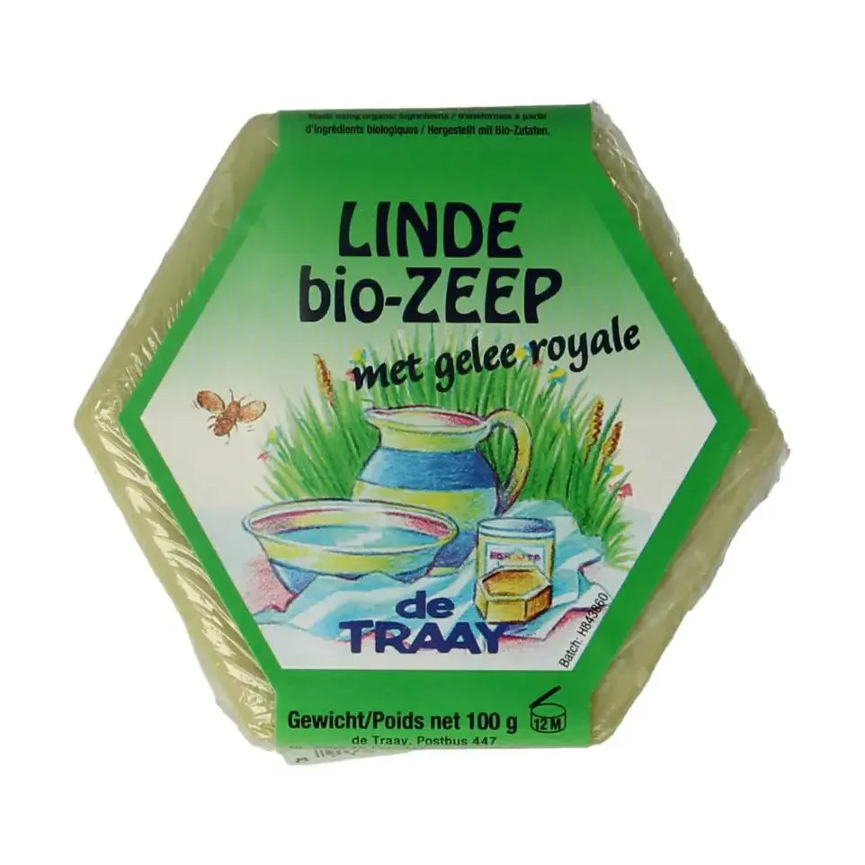 De Traay Zeep lindebloesem / koninginnegelei biologisch 100 gram