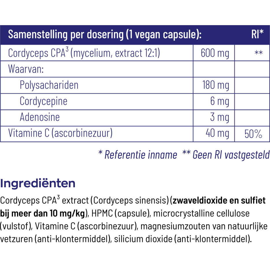 Vitakruid Cordyceps 60 vcaps