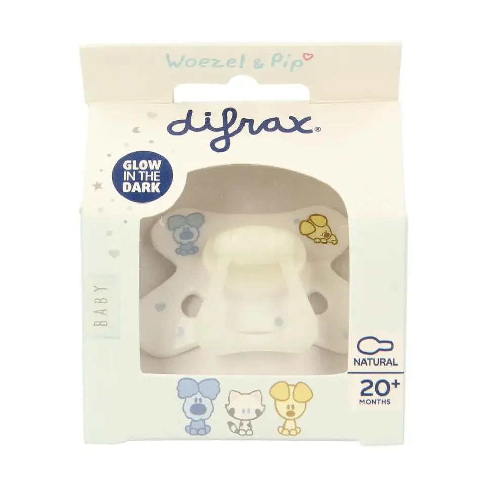 Difrax Fopspeen 20+ maanden natural Woezel & Pip