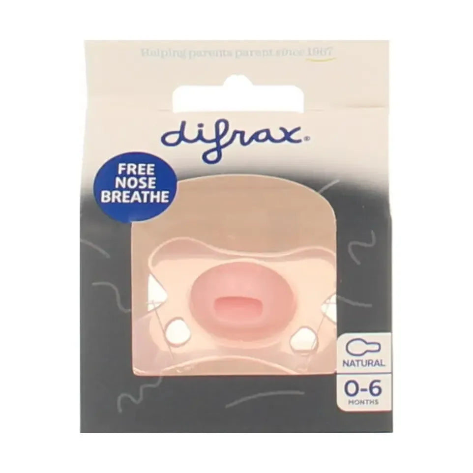 Difrax Fopspeen natural 0-6 meerdere kleuren