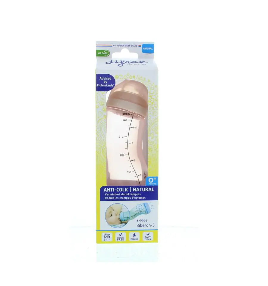 Difrax S-Fles natural roze 250 ml