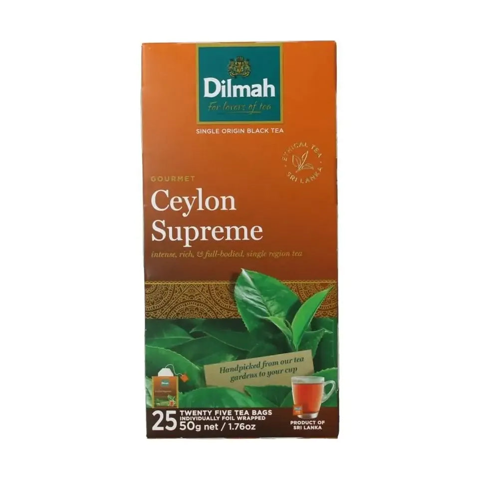 Dilmah Ceylon supreme classic 25 zakjes