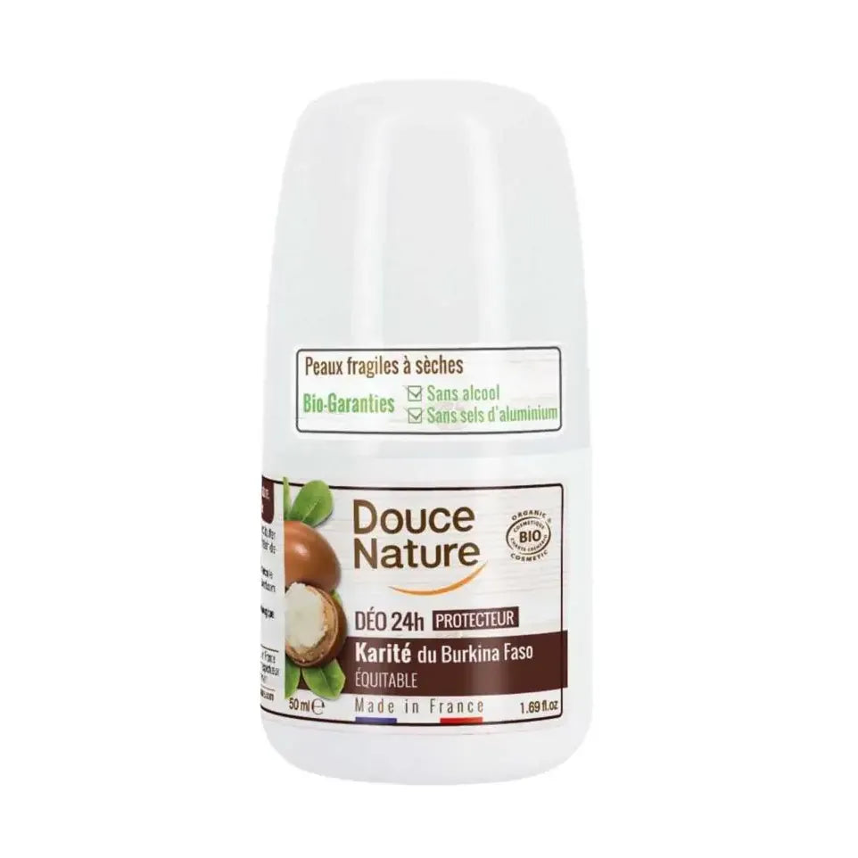 Douce Nature Deodorant roll on met karite sheabutter 24h 50 ml