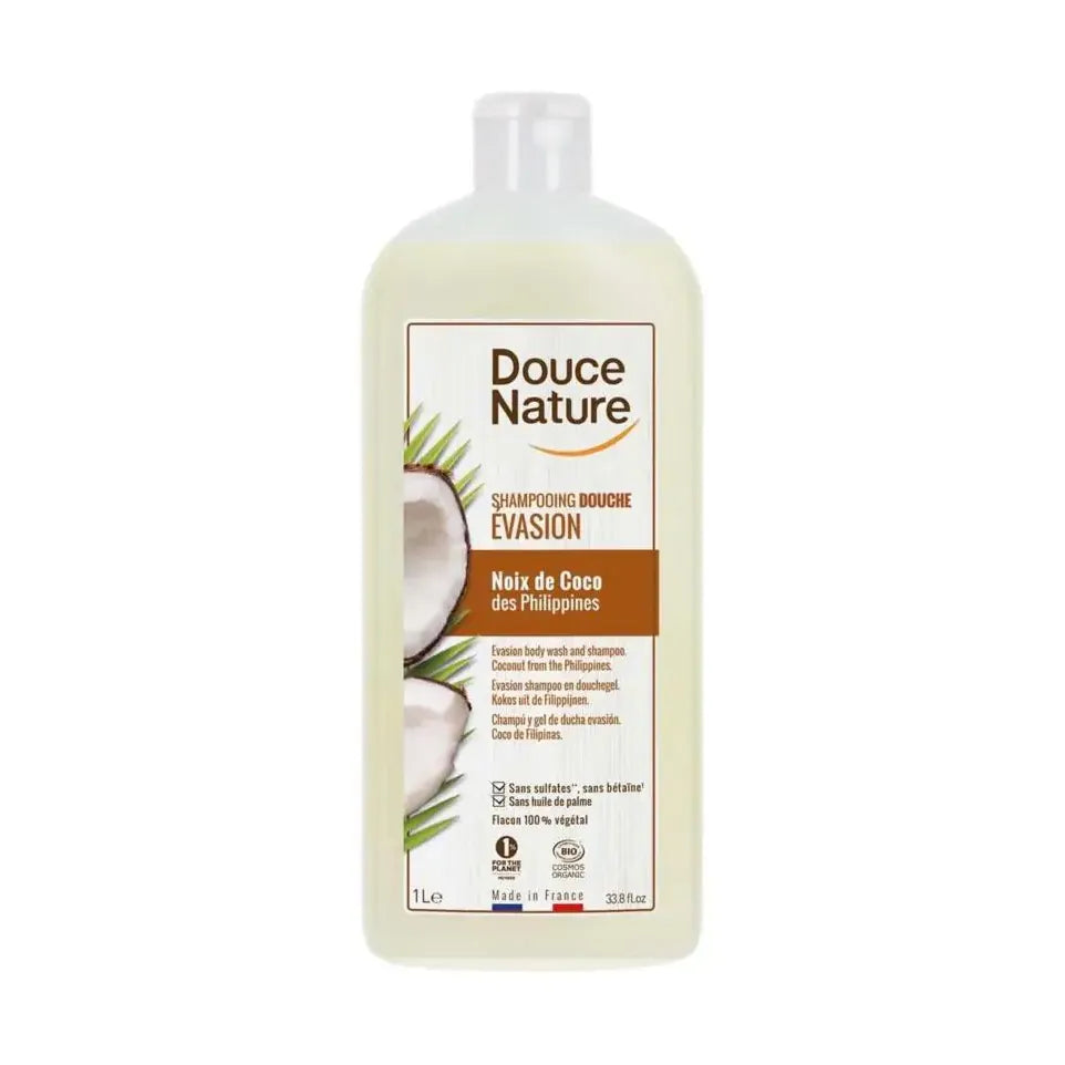Douce Nature Douchegel & shampoo evasion kokos 1 liter