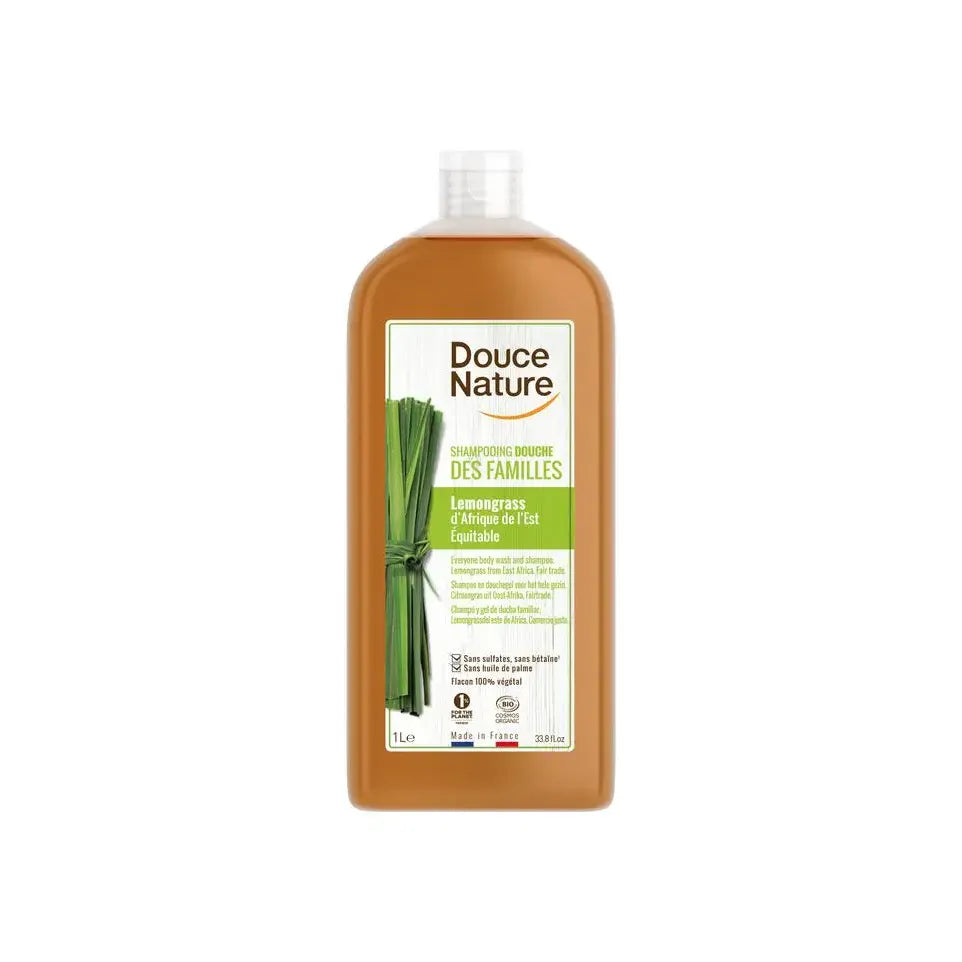 Douce Nature Douchegel & shampoo familie lemongrass 1 liter