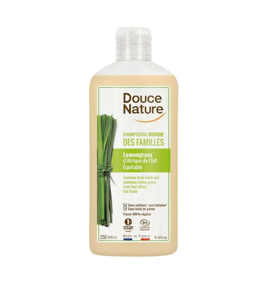 Douce Nature Douchegel & shampoo familie lemongrass 250 ml