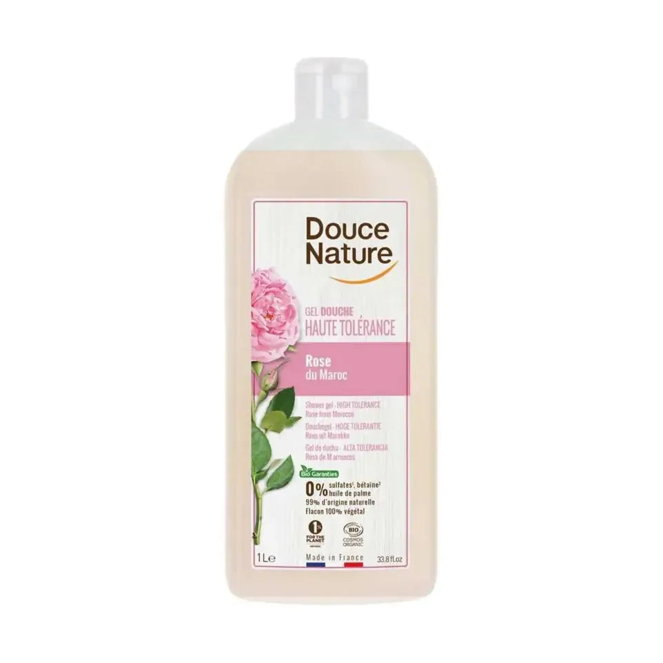 Douce Nature Douchegel hoge tolerantie Roos uit Marokko 1 liter
