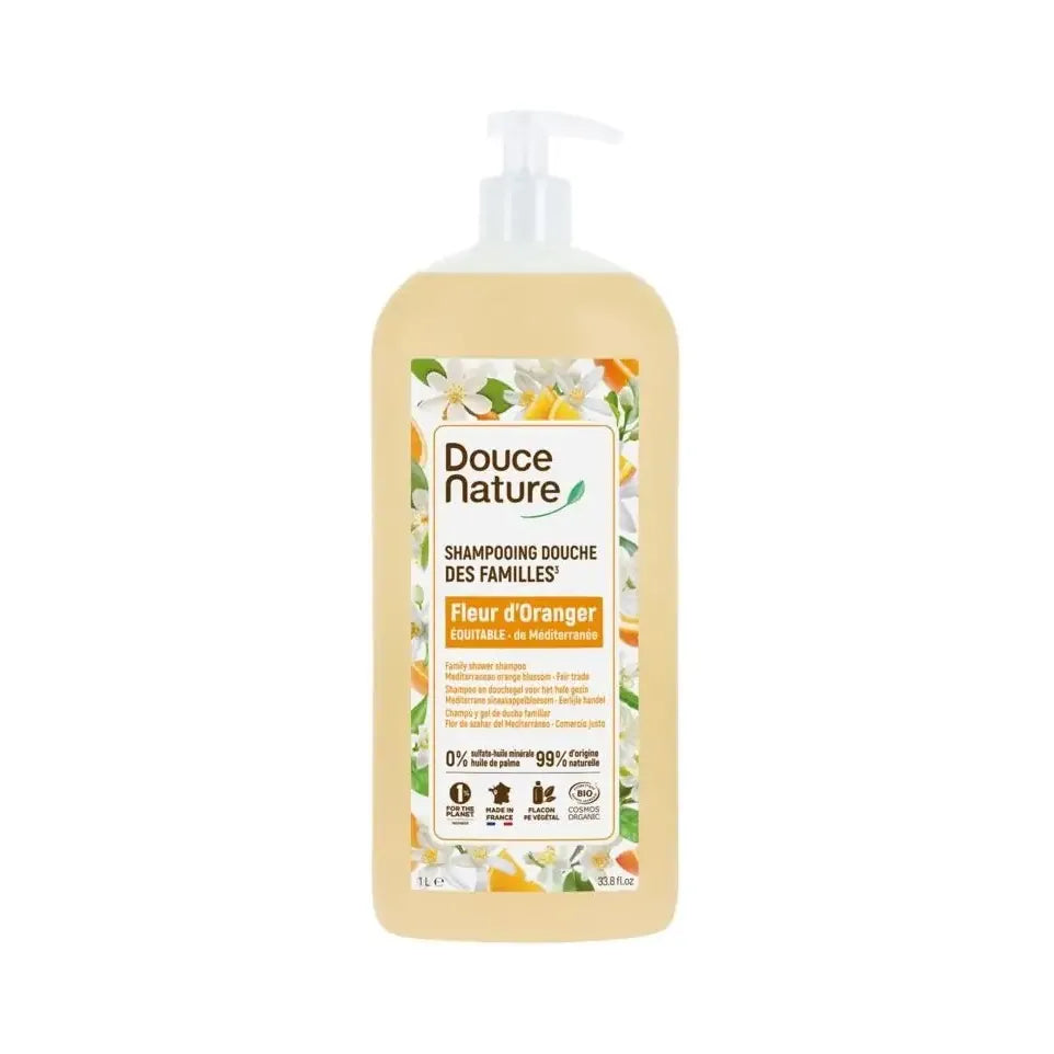 Douce Nature Douchegel & shampoo oranjebloesem 1 liter