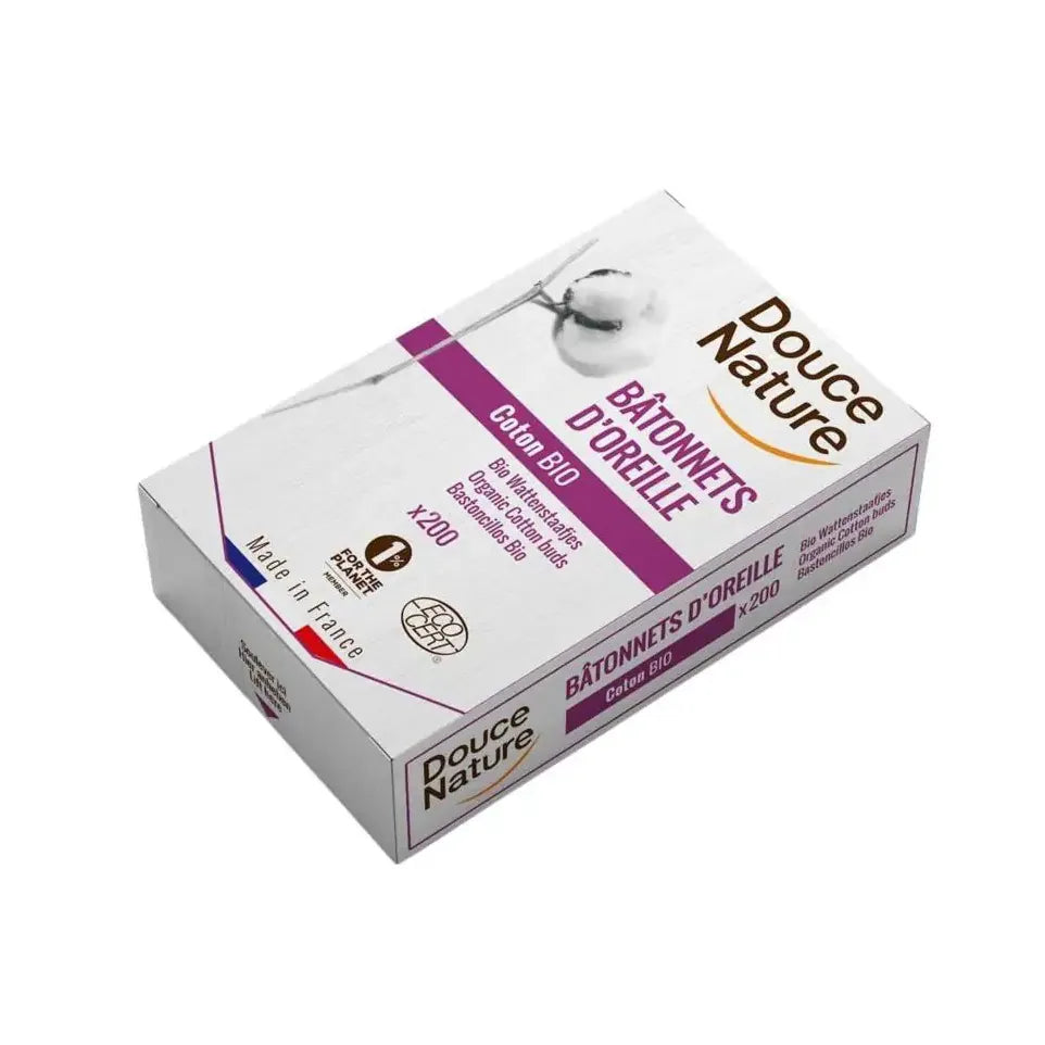 Douce Nature Wattenstaafjes biologisch katoen 200 stuks