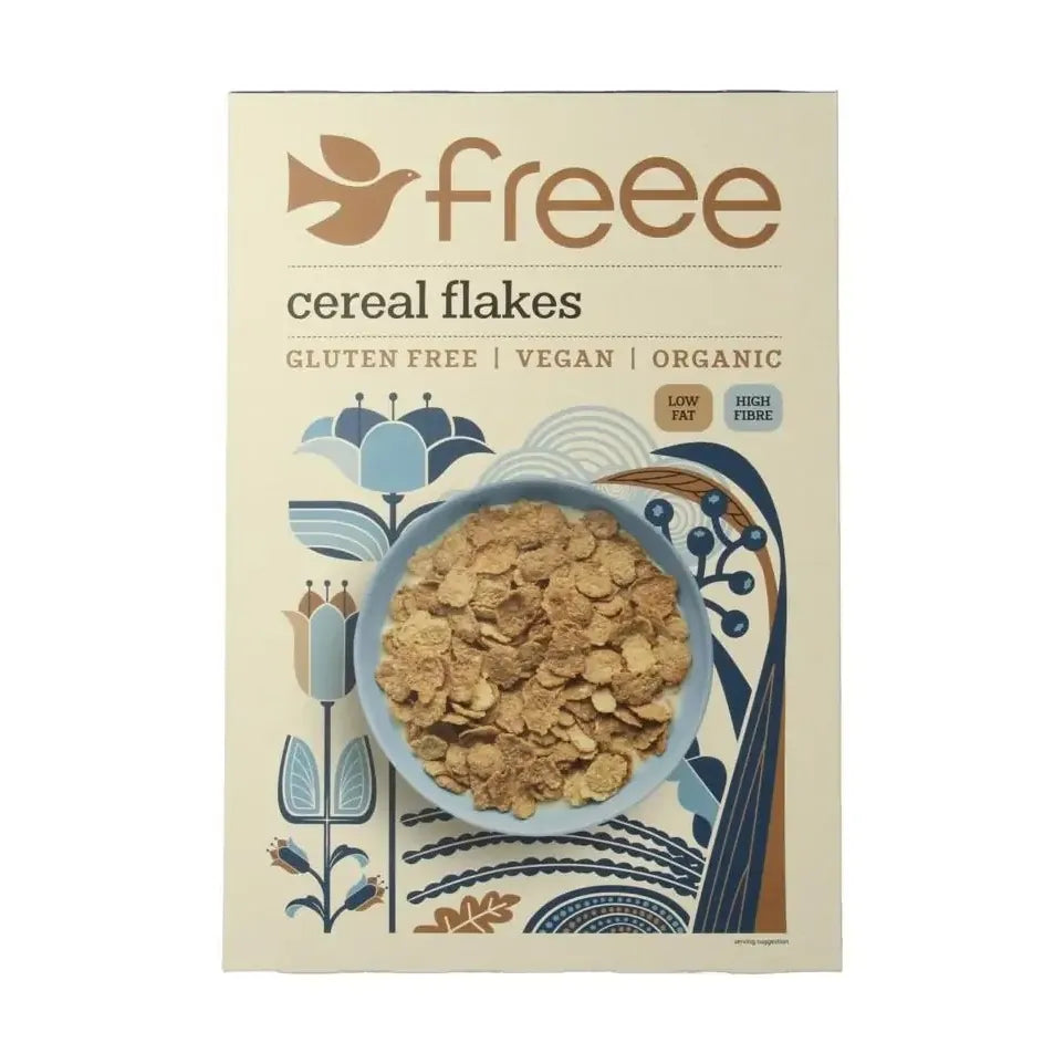 Doves Farm Glutenfree fibre flakes biologisch 375 gram