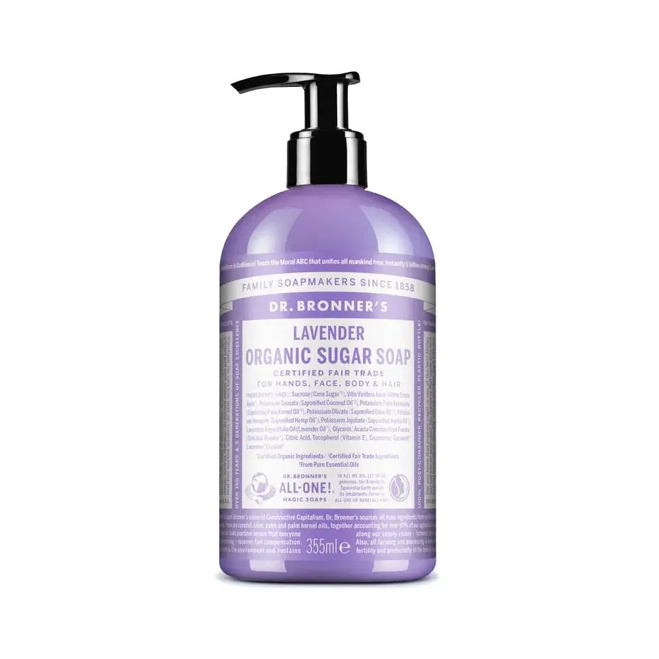 Dr Bronners lavendel suiker zeep 355 ml