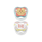 DR Brown's Fopspeen prevent animal faces F1 blauw 2 stuks