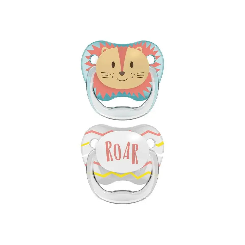 DR Brown's Fopspeen prevent animal faces F1 blauw 2 stuks