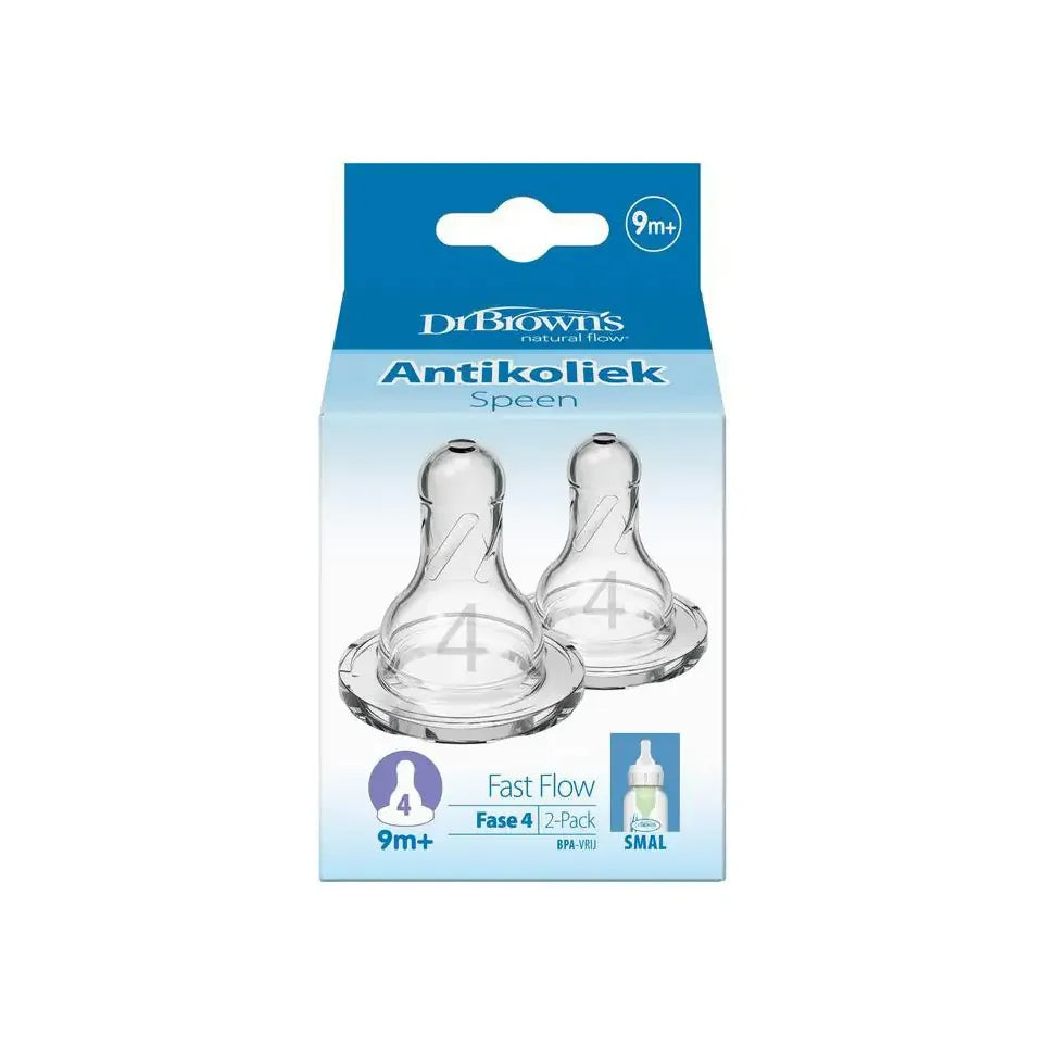 DR Brown's Speen standaard hals fles fase 4 pap 2 stuks