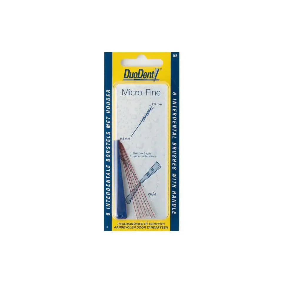 Duodent Interdentaal borstel microfine 0.5 6 stuks