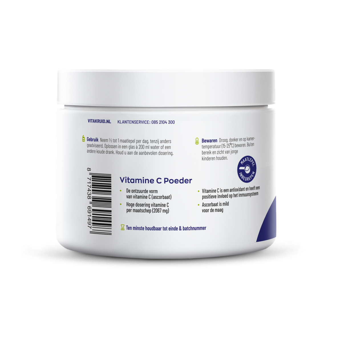 Vitakruid Vitamine C poeder 260 gram
