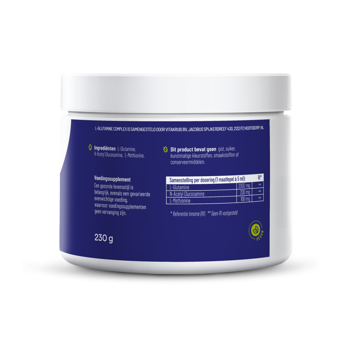 Vitakruid L-Glutamine Complex poeder 230 gram