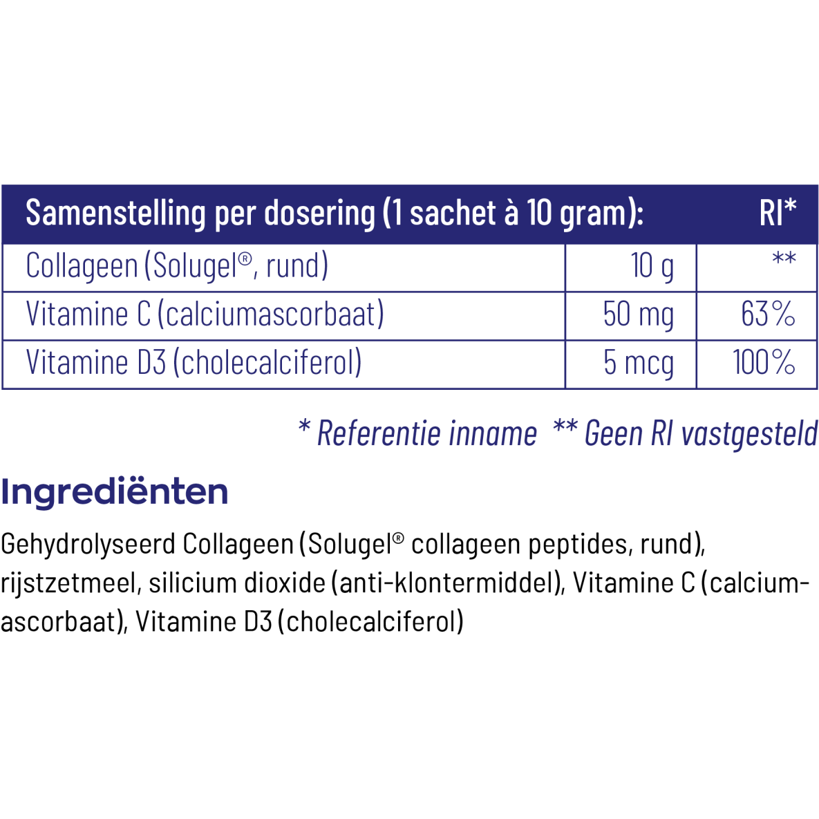 Vitakruid Collageen Solugel 25 sachets 250 gram