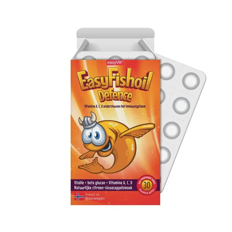Easyvit Easyfishoil defence 30 kauwtabletten