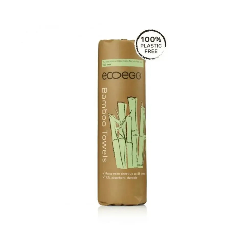 Eco Egg Bamboo schoonmaakdoekjes op rol 20 stuks