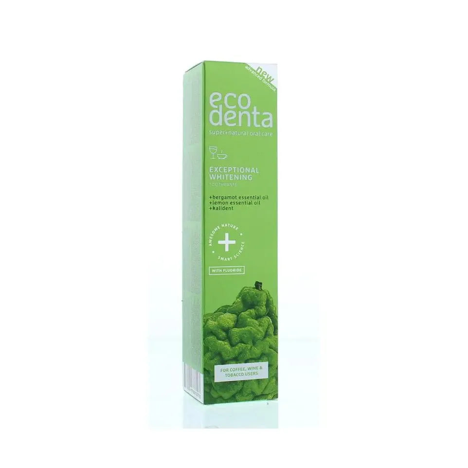 Ecodenta Tandpasta whitening bergamot citroen kalident 100 ml