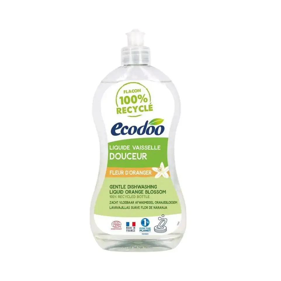 Ecodoo Afwasmiddel vloeibaar zacht oranjebloesem 500 ml