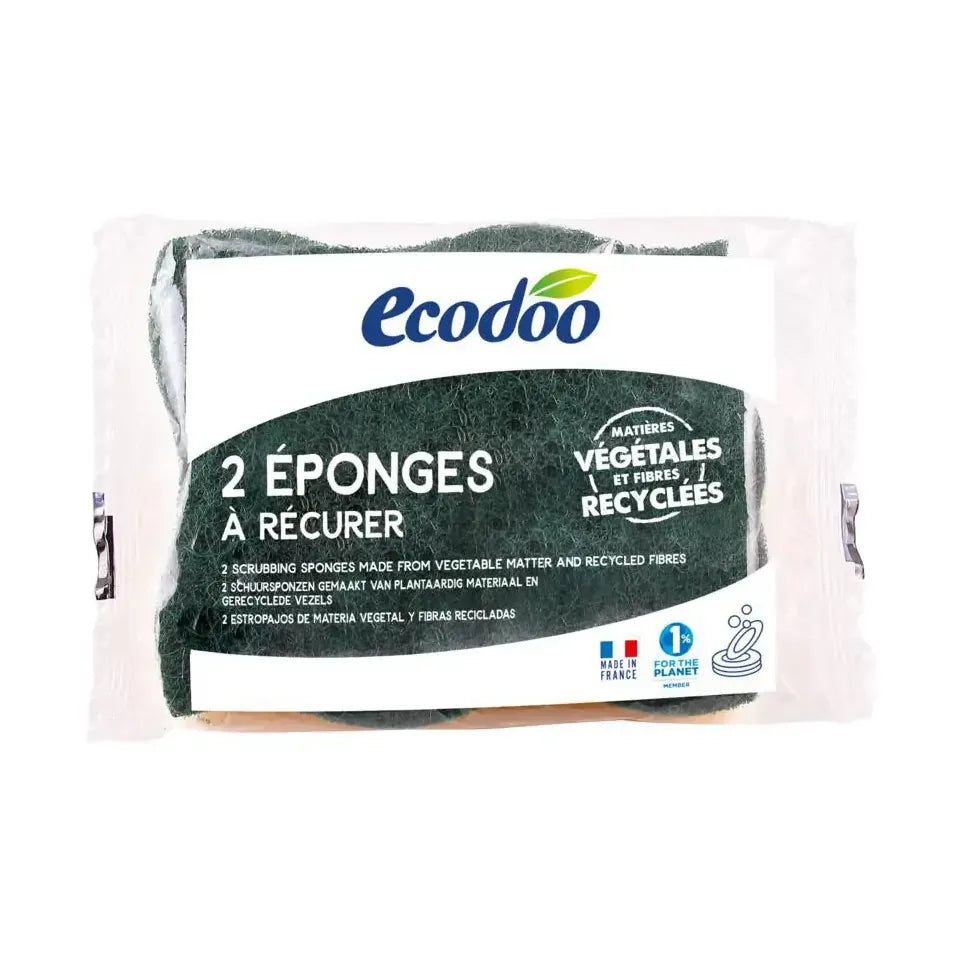 Ecodoo Schuurspons plantaardig 2 stuks