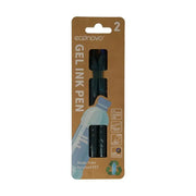 Econovo Gelpennen 0,7mm blauw/zwart 2 stuks