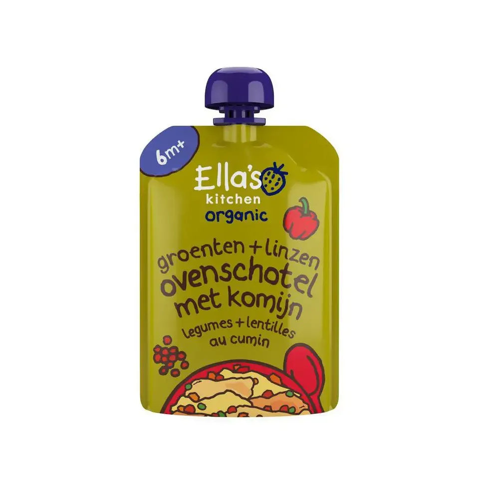 Ella's Kitchen Groene groente ovenschotel met linzen 6+ mnd