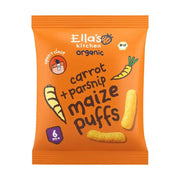 Ella's Kitchen Maize puffs carrot/parsnip 6+ maanden 20 gram