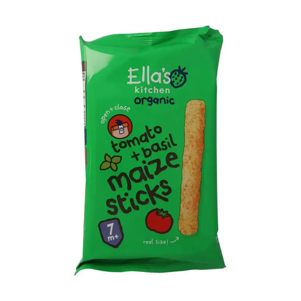 Ella's Kitchen Maize sticks tomato & basil 7m+ 16 gram