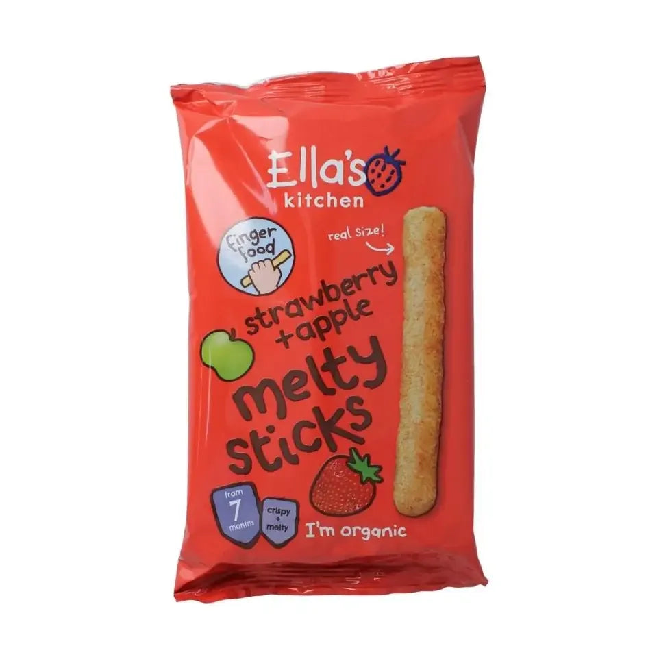 Ella's Kitchen Melty sticks strawberry/apple 7+ mnd biologisch