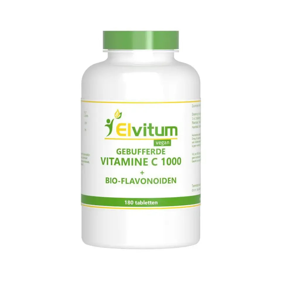 Elvitum Gebufferde vitamine C 1000 mg 180 tabletten