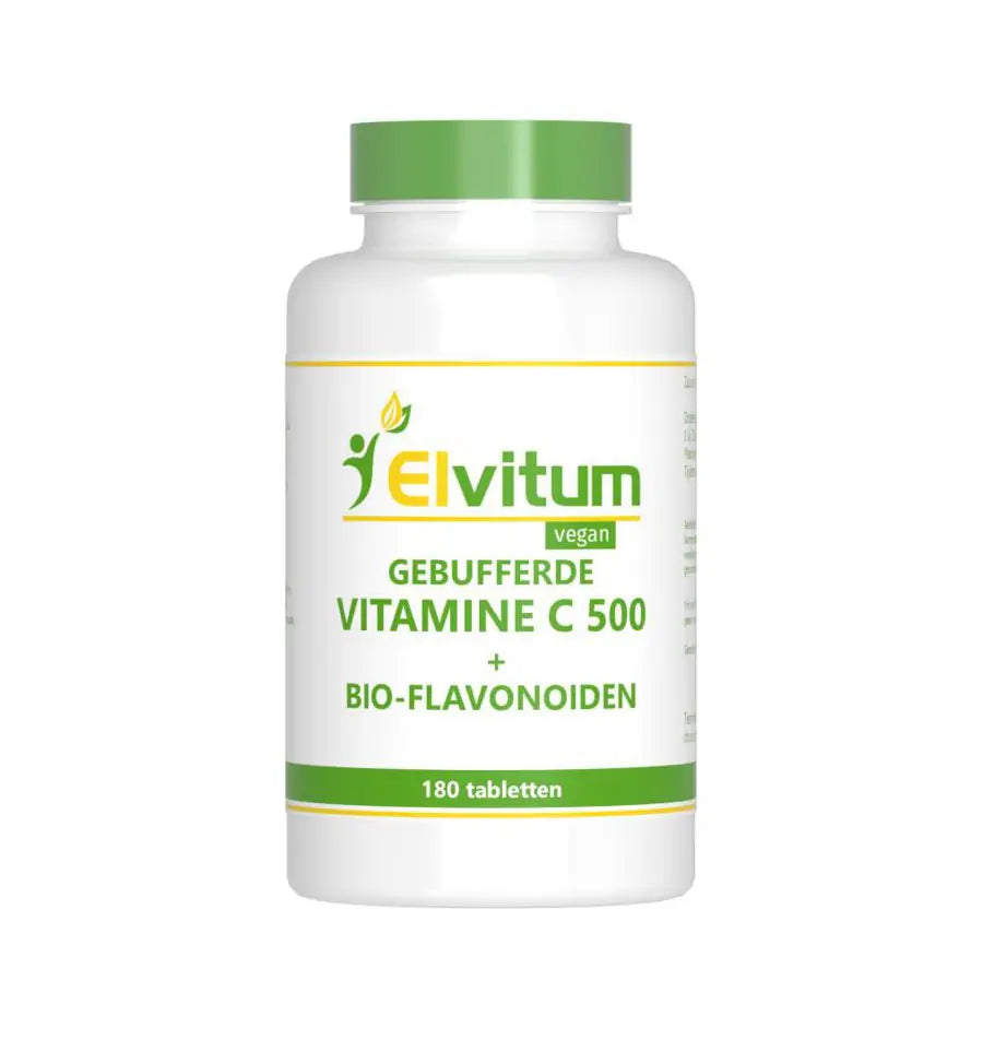 Elvitum Gebufferde vitamine C 500 mg 180 tabletten