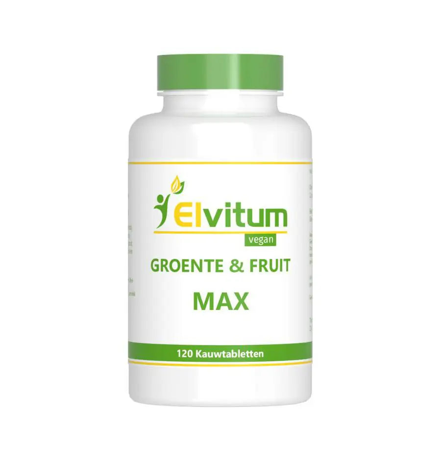 Elvitum Groente en fruit max 120 kauwtabletten